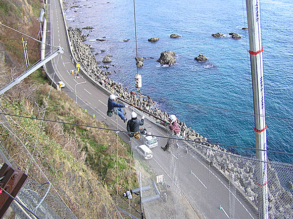 北海道　金網設置状況写真